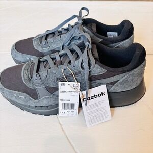 Reebok Classic Leather 2400 Blue Gray Running Shoes Unisex Size 11.5 - 100201039